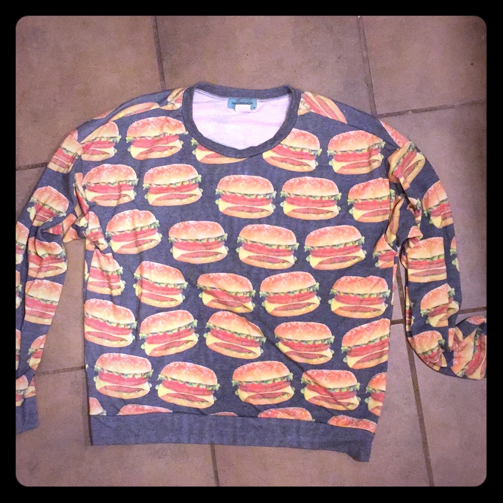 cute hamburger sweater
